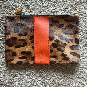 Faux Cheetah Mini Accessory Bag